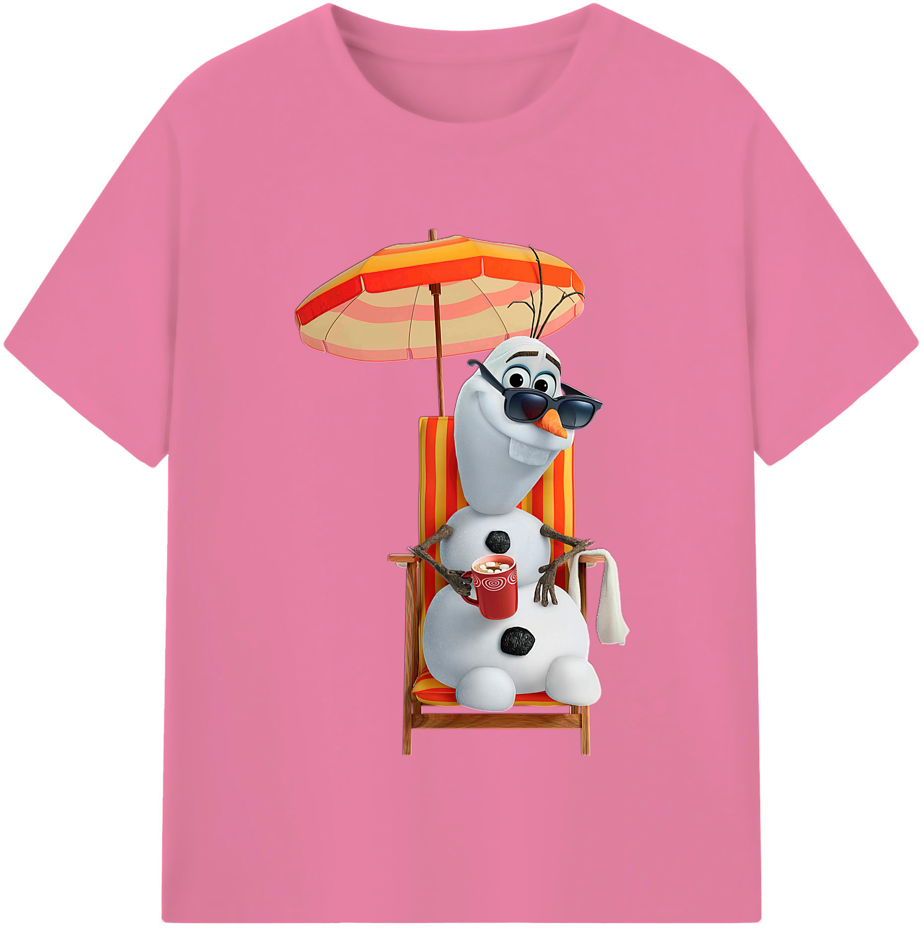 （画像用） アナと雪の女王 アンナ エルサ Frozen Anna Elsa 綿100％半袖Tシャツ（フロントプリント）